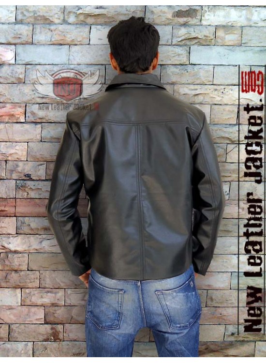 Layer Cake Black Leather Jacket